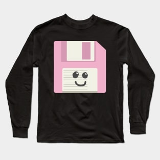 Retro Vintage Aesthetic Floppy Disk | Inspired Designs Long Sleeve T-Shirt